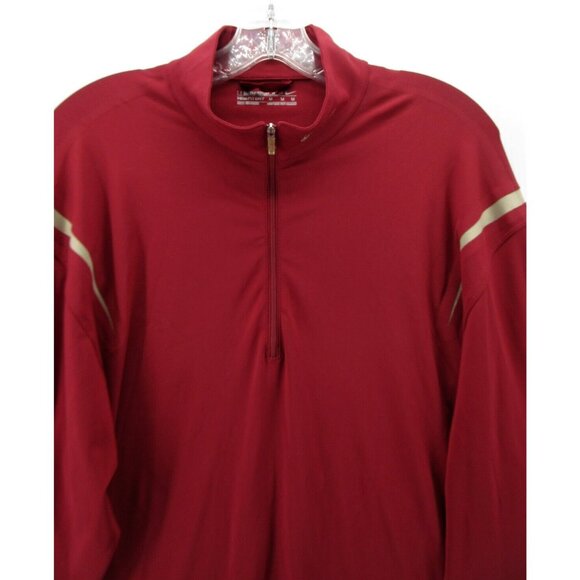 Nike Sweatshirt Medium Golf Fit Dry 1/4 Zip Pullover Swoosh Logo Active - Picture 2 of 11